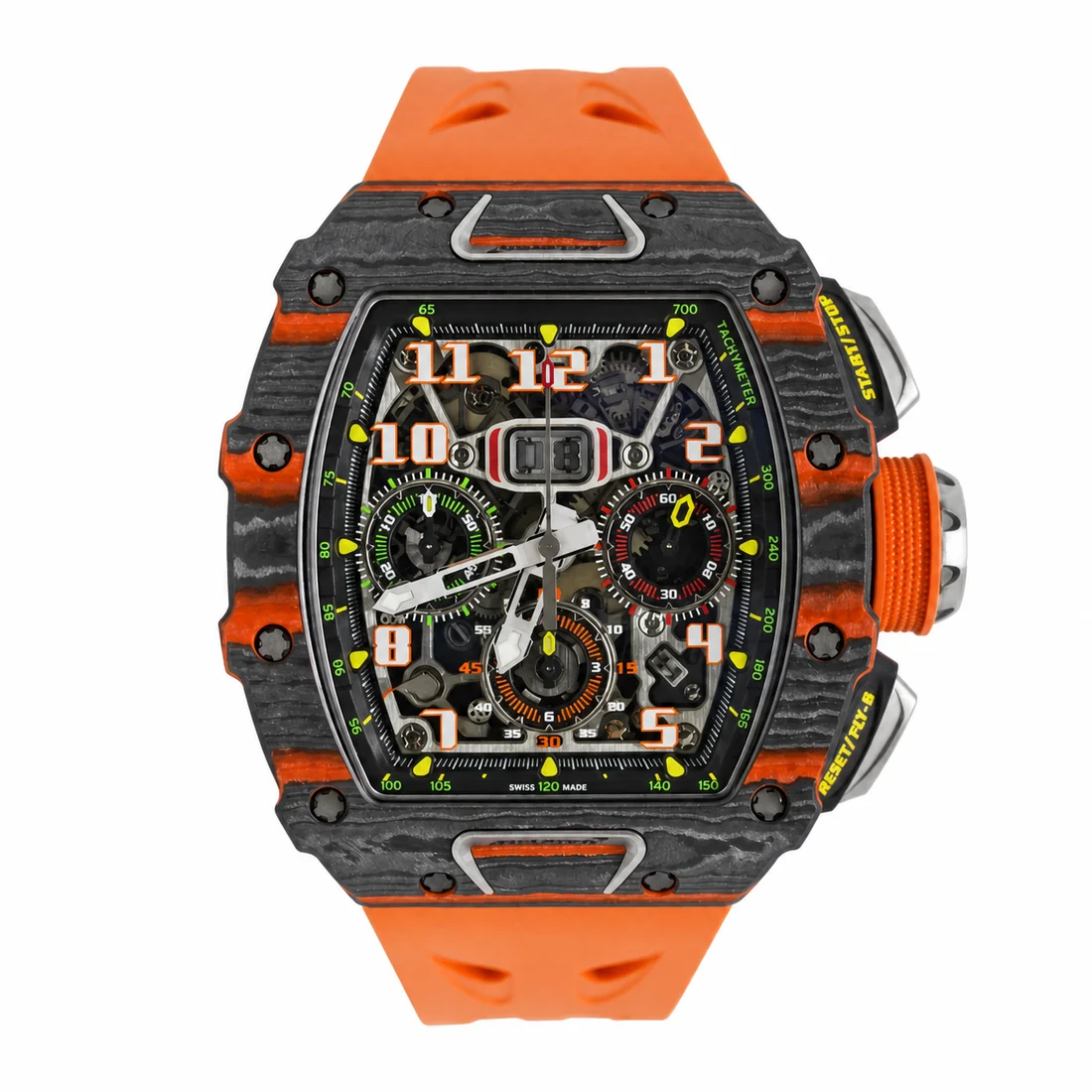 Chronograph Sport 40 stainless steel chronograph watch on a graphite studio background