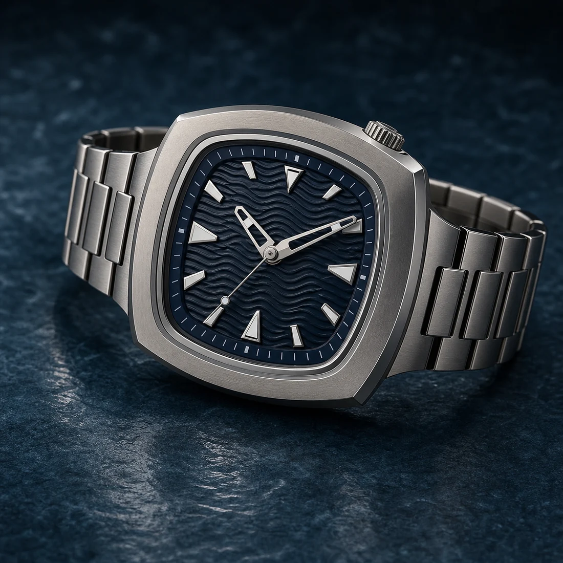 Ocean Diver 42 original blue dial stainless steel custom watch